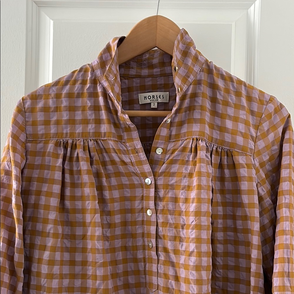 Horses Atelier Gingham Blouse